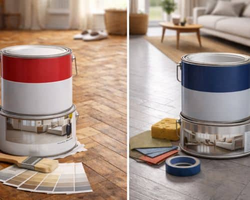 exemple de peinture de parquet