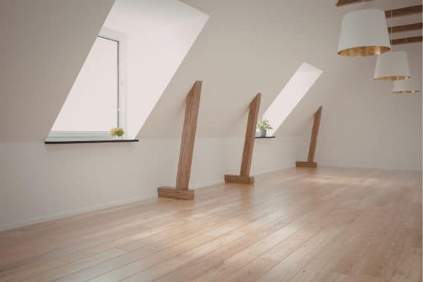 exemple de sol isolé d'un grenier