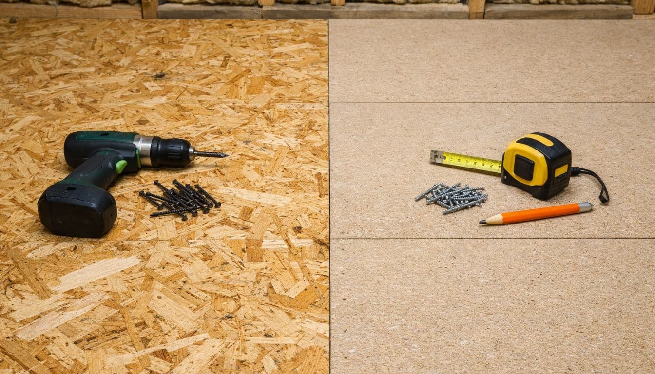Comparaison de sous-planchers en construction