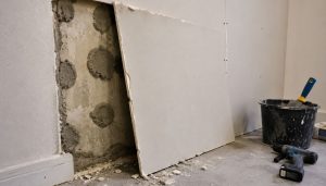 Travaux de rénovation intérieure en cours