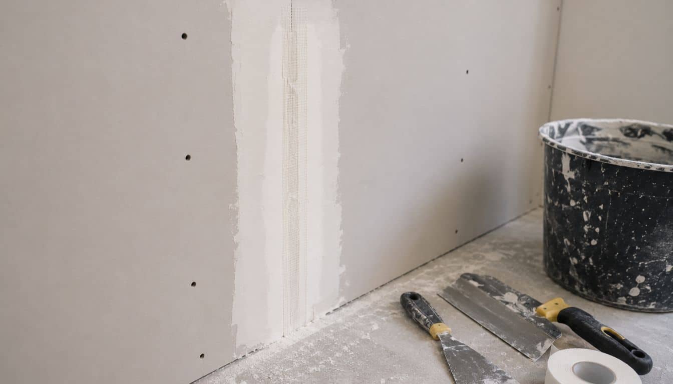 Finition de mur en cours