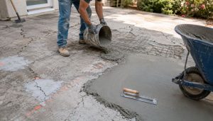 Resurfaçage de béton en extérieur