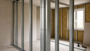 Scène de construction intérieure en rénovation