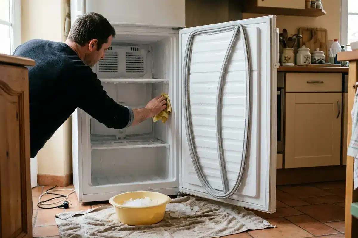 Dégivrage d’un congélateur Haier pour dégager les aérations